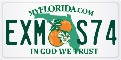 FL license plate EXMS74