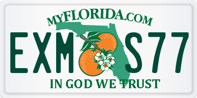 FL license plate EXMS77