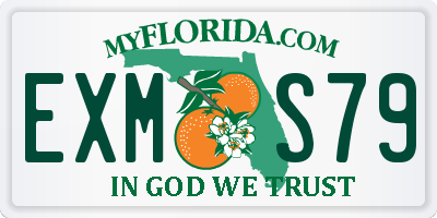 FL license plate EXMS79