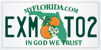 FL license plate EXMT02