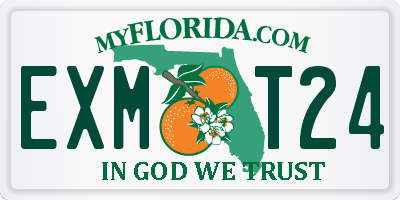 FL license plate EXMT24