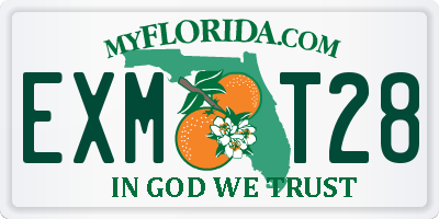 FL license plate EXMT28