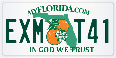 FL license plate EXMT41