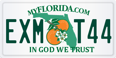 FL license plate EXMT44