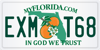 FL license plate EXMT68