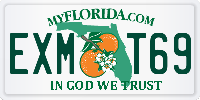 FL license plate EXMT69