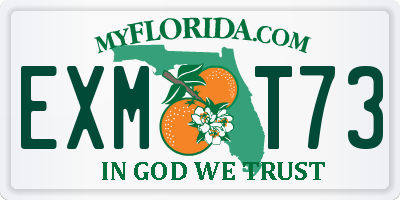 FL license plate EXMT73