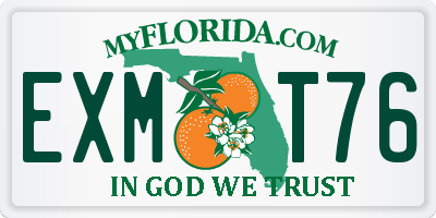 FL license plate EXMT76