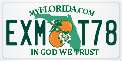 FL license plate EXMT78