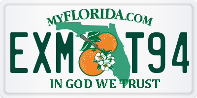FL license plate EXMT94