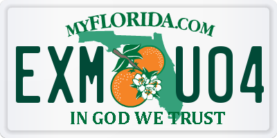 FL license plate EXMU04