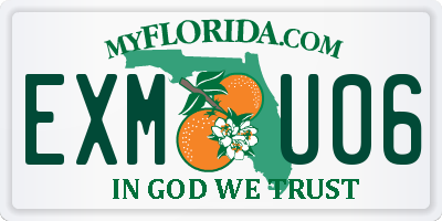 FL license plate EXMU06