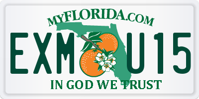 FL license plate EXMU15