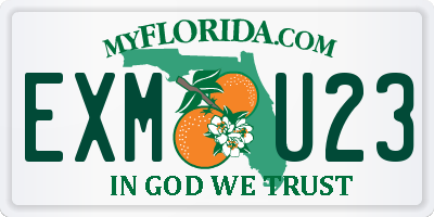 FL license plate EXMU23