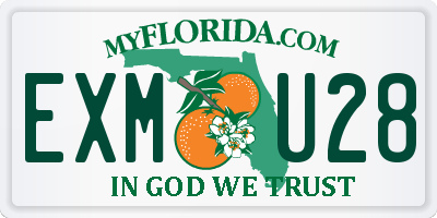 FL license plate EXMU28