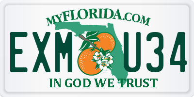 FL license plate EXMU34