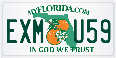 FL license plate EXMU59