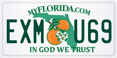 FL license plate EXMU69