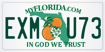 FL license plate EXMU73