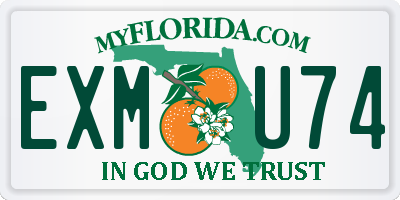 FL license plate EXMU74