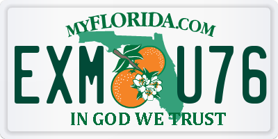 FL license plate EXMU76
