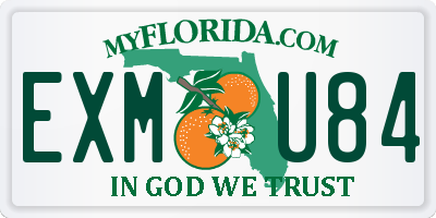 FL license plate EXMU84