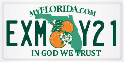 FL license plate EXMY21