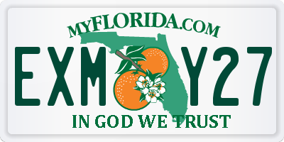 FL license plate EXMY27
