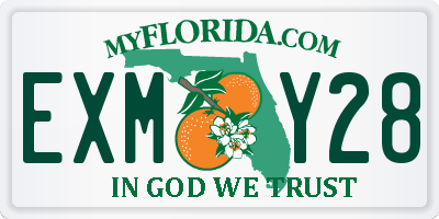 FL license plate EXMY28