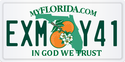 FL license plate EXMY41