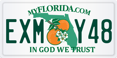 FL license plate EXMY48