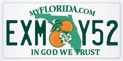 FL license plate EXMY52