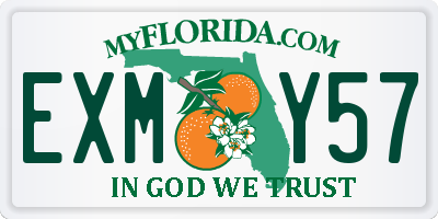 FL license plate EXMY57