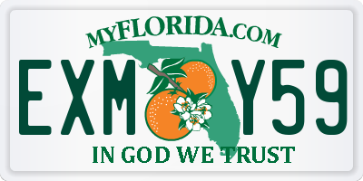 FL license plate EXMY59