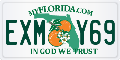 FL license plate EXMY69