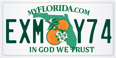 FL license plate EXMY74