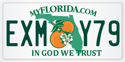 FL license plate EXMY79
