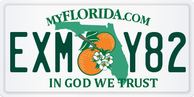 FL license plate EXMY82