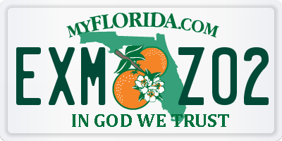 FL license plate EXMZ02