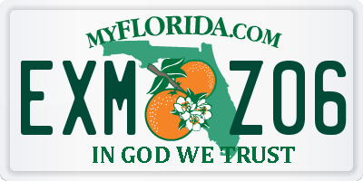 FL license plate EXMZ06
