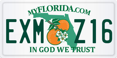 FL license plate EXMZ16