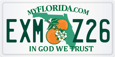 FL license plate EXMZ26