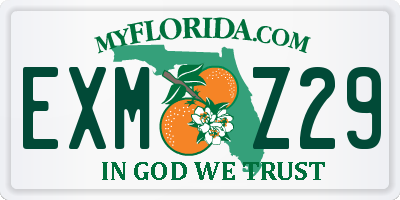 FL license plate EXMZ29