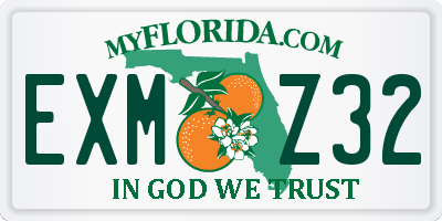FL license plate EXMZ32