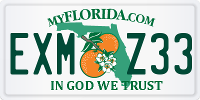 FL license plate EXMZ33