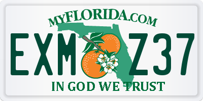 FL license plate EXMZ37