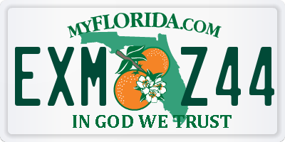 FL license plate EXMZ44