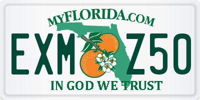 FL license plate EXMZ50
