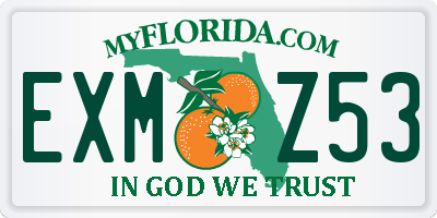FL license plate EXMZ53