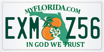 FL license plate EXMZ56